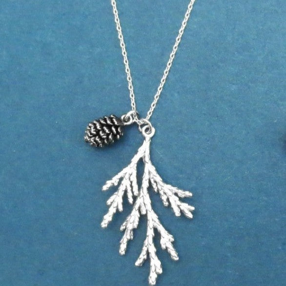 European And American-style Vintage Branch And Leaf Minimalist Womens Pendant