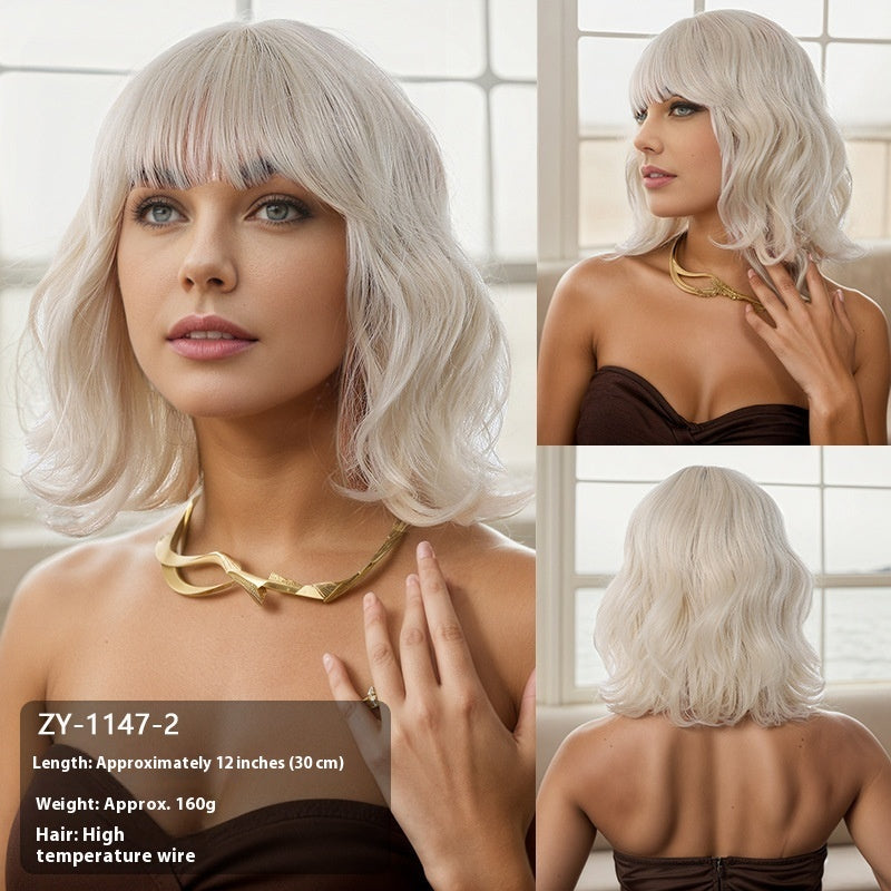 Women's Simple All-match Bobhaircut Bangs Wig